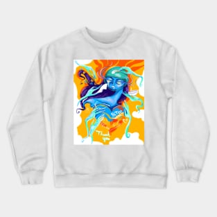 Ukrainian warrior and angels Crewneck Sweatshirt